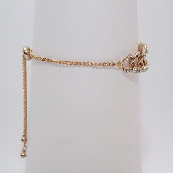 G by Guess women's chain Gold-Tone Rhinestone bracelet - Picture 7 of 8